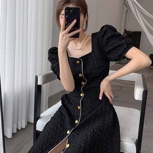 FASHION PUFF SLEEVE DRESS